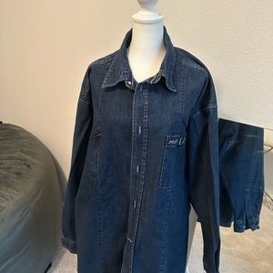 PhatFarm old school classic denim jeans shirt jacket,XXL, like new
